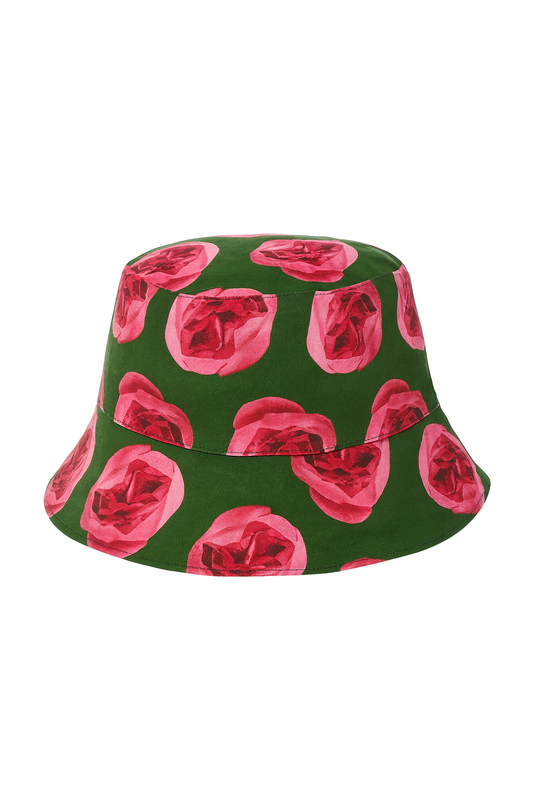 Green Peony Bucket Hat